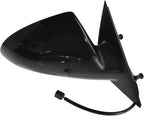 Passenger Side Mirror Assembly Electric Adjustment Non-Heated No Memory Black Compatible with 2005-2010 Pontiac G6 GM1321361