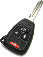 OEM Electronic 4-Button Remote Head Key Fob Compatible With Jeep (FCC ID: OHT692427AA, OHT692714AA)