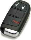 OEM Electronic 3-Button Smart Key Fob Remote Compatible with 2017-2025 Jeep Compass (FCC ID: M3N-40821302, P/N: 68250335)