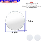 2PCS Circular Car Blind Spot Mirrors, HD Glass Wide Angle Side Mirrors for Enhanced Safety, Adjustable Frameless Rear View Mirror, Universal Car Exterior Accessories(Round)
