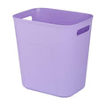 Plastic Small Bathroom Trash Can Wastebasket, 3.5 Gallon, Purple | Compact Sturdy Garbage Can for Bathroom, Laundry Room, Kitchen, Office, Kids Room, Dorm, Durable, Easy to Clean