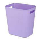 Plastic Small Bathroom Trash Can Wastebasket, 3.5 Gallon, Purple | Compact Sturdy Garbage Can for Bathroom, Laundry Room, Kitchen, Office, Kids Room, Dorm, Durable, Easy to Clean