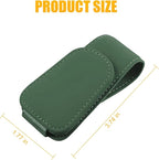 Sunglasses Holders for Car Sun Visor, Leather Eyeglasses Hanger Mounter, Magnetic Glasses Holder and Ticket Card Clip, Auto Interior Accessories Universal for SUV Pickup Truck