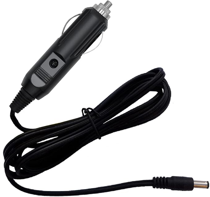 Car DC Adapter Compatible with Snailax SL-126 SL-262 SL-262A SL-262M SL-262P Massage Extra Memory Foam Support Seat Cushion 12V DC Power Supply Charger (Car Cigarette Charger Adapter)