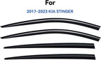 Window Visors Rain Guards for 2017-2023 Kia Stinger, Out-Channel Window Vent Wind Deflectors Visors Shades for 17 18 19 20 21 22 23 Kia Stinger