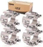 2 Inch Golf Cart Wheel Spacers Kit with Lug Nuts - for Yamaha,Club Car,EZGO, 4x4 Bolt Pattern, 68mm Hub Bore, 1/2-20 Studs, CNC Aluminum, 4 Pack Wheel Hub Adapters