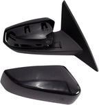 Driver & Passenger Side Power Mirror Set Smooth Black Manual Fold Without Heat Compatible with 2013-2014 Ford Mustang FO1320452 FO1321452