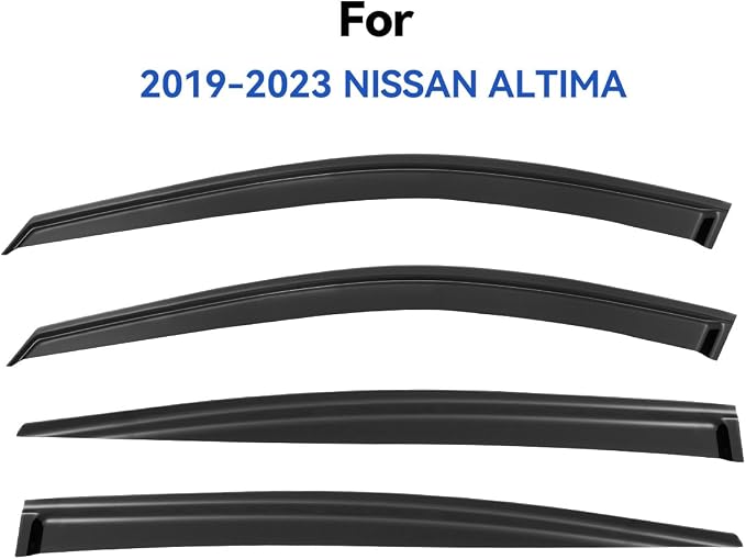 Window Visors Rain Guards for 2019-2026 Nissan Altima, Out-Channel Window Vent Wind Deflectors Visors Shades for 19-26 Altima