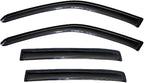 Tape-On Window Visors 4-Piece for 2011-2015 Chevy Cruze All Models Sun Rain Guard Shield Shade Smoke 94611