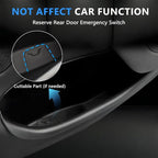 4 PCS Full Arounding Door Side Storage Organizer Compatible with 2025 2026 TES-la Model Y Juniper, Full Cover TPE Door Side Pocket Box Tray, Front & Rear Side Organizer Tray Protector Liner