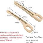 2PCS Car Seat Gap Filler Organizer,Upgrade Car Side Seat Gap Filler with Phone Holder,Multifunctional Car Seat Filler Gap Space Prevents Things Dropping for Cars,SUVs (Beige)