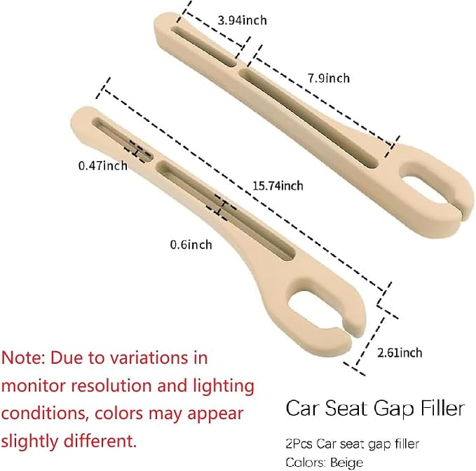 2PCS Car Seat Gap Filler Organizer,Upgrade Car Side Seat Gap Filler with Phone Holder,Multifunctional Car Seat Filler Gap Space Prevents Things Dropping for Cars,SUVs (Beige)