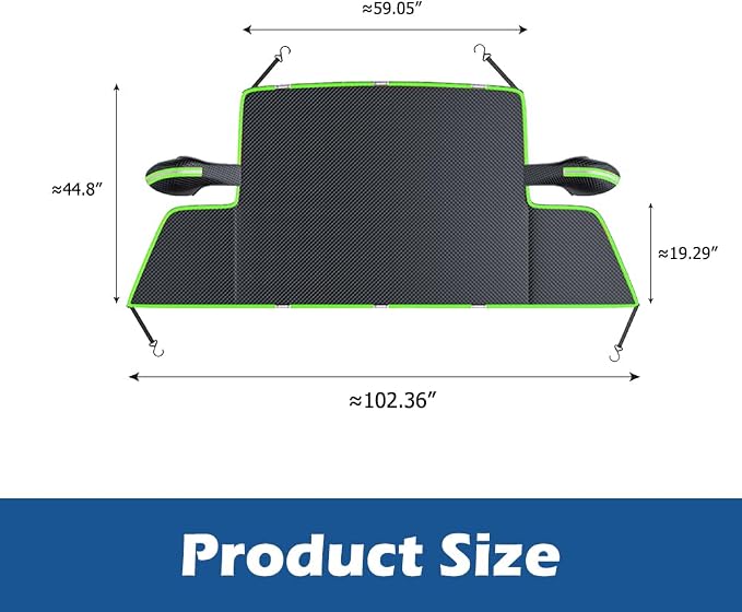 Windshield Cover All-Weather Front Car Sun Shade Snow Ice Cover Exterior Protector for Most Cars SUVs