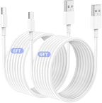 2Pack 6ft Car Carplay Cable for Apple iPhone 17 Pro Max/17 Air/16 Pro/15 Plus, Long USB A to USB C Carplay Charger Cord, iPad Pro 12.9/11,10th, Air 5th/ 4th,iPad mini 6th Gen Charging Cable 6 Feet