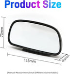 Blind Spot Mirror for Car, Stick-On Blind Side Mirror for Cars, SUVs & Trucks, Adjustable HD Glass Convex Wide-Angle Blindspot Mirrors