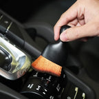 Car Interior Detailing Brush,Soft Bristle Cleaning Brush Car Detailing Brush Dusting Brush,Car Interior Cleaning Tool,Auto Detail Brush Car Dash Duster Brush (Black&Brown with Cap)