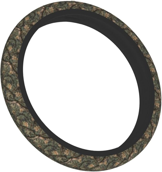 Camo Steering Wheel Covers Non Slip Neoprene Camouflage Tree Pattern Steering Wheel Protector Universal 15 inch for Men Women