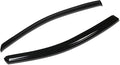 2Pcs Tape-On Window Visor Compatible with 2007 2008 2009 2010 2011 Yaris 2-Door 2007-2011, Deflector Rain Guard, Acrylic Black
