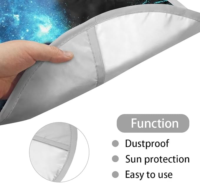 Car Steering Wheel Sun Shade Cover for Summer Heat-Resist Aluminum Foil Universal Steering Wheel Cover for Car Truck SUV Van, Butterfly Pattern