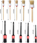 10PCS Car Auto Detailing Brush Set, Auto Detailing Brushes Cleaner Car Detailing Brushes Exterior, Car Interior Brush for Detailing Cars Automotive Interior, Wheels, Exterior, Leather