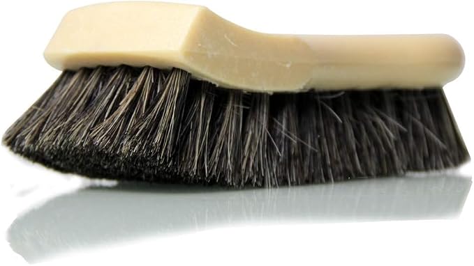 Long Bristle Horse Hair Leather Cleaning Brush - Leather Brush to Gently Clean Car Interiors,Furniture,Sneakers,Boots,and More - Safe for Natural,Synthetic,Faux,and Pleather,(Pack of 12)