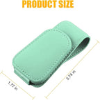 Sunglasses Holders for Car Sun Visor, Leather Eyeglasses Hanger Mounter, Magnetic Glasses Holder and Ticket Card Clip, Auto Interior Accessories Universal for SUV Pickup Truck