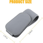 Sunglasses Holders for Car Sun Visor, Leather Eyeglasses Hanger Mounter, Magnetic Glasses Holder and Ticket Card Clip, Auto Interior Accessories Universal for SUV Pickup Truck