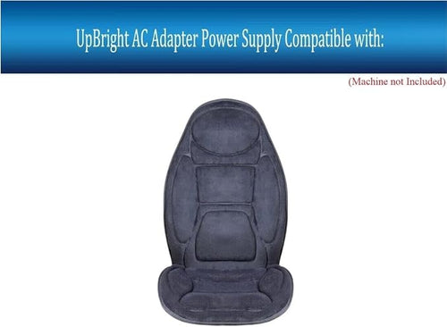 12V AC/DC Adapter Compatible with Snailax SL-262P SL-262M Heat Massage Seat Cushion Memory Foam Support Pad Neck and Lumbar Vibration Massage Motors Back Massager 12VDC Power Supply Charger