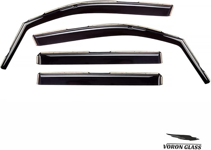 Voron Glass in-Channel Extra Durable Rain Guards for Honda Pilot 2016-2022, Window Deflectors, Vent Window Visors, 4 Pieces - 200864