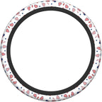 4th of July American Flag Steering Wheel Covers Universal 15 Inch Non Slip Neoprene Car Steering Wheel Protector Covers for Men Women