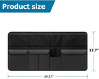 Mandark Car Trunk Organizer, Large Capacity Vehicle Backseat Hanging Storage Bag with 9 Pocekt, Space Saving Auto Seat Back Cargo Organizing Accessories, Universal for SUV, Truck, Van (Black)