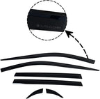 AUTOCLOVER Tape-On Rain Guards Window Visors 6 Pcs Set for Toyota Rav4 2019 2020 2021 2022 2023 2024 2025 / Window Deflectors, Out-Channel Vent Shades (Smoked)