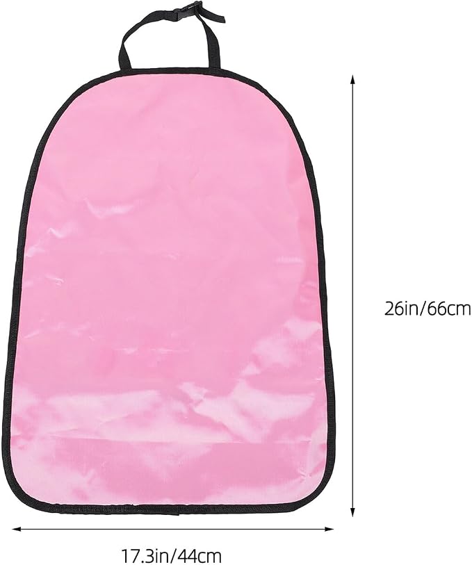 Car Kick Mats Back Seat Protector for Seat Kick Mats Automotive Interior Protectors Pink Faux Leather Dirt and Mud Resistant