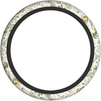 Flowers Colorful Floral Spring Steering Wheel Cover Car Accessories Cute for Women Girls Girly Universal 15 Inch Neoprene Auto Interior Decor Anti Slip Car Truck Protector