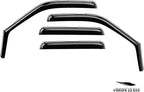 Voron Glass in-Channel Extra Durable Rain Guards for Ford F250 to F550 Super Duty 1999-2016 SuperCrew, Window Deflectors, Vent Window Visors, 4 Pieces - 200434