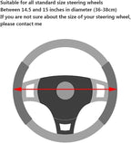 Cute Diamond Soft Light Pink Leather Anti-Slip Steering Wheel Cover with Bling Bling Crystal Rhinestones, Universal 15 Inch for Women Girls, Fit Vehicles, Sedans, SUVs, Vans, Trucks