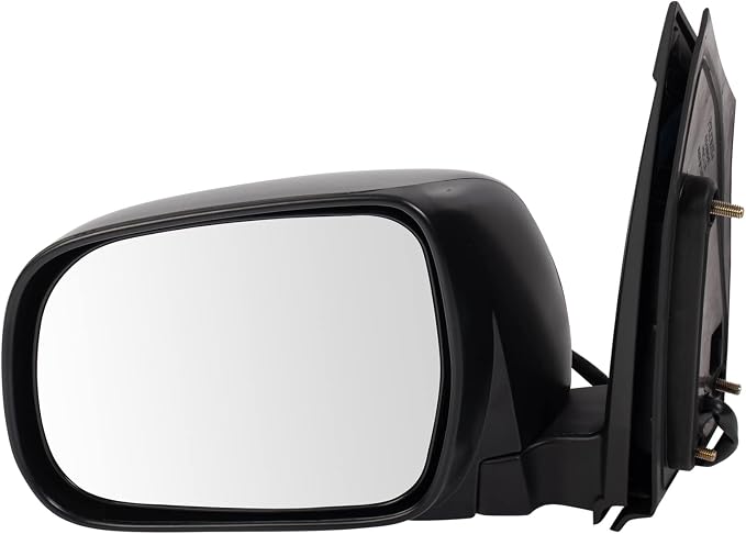 2 Piece Driver and Passenger Side Mirror Assembly Set Electric Adjustment Heated No Memory Black Compatible with 2004-2010 Toyota Sienna TO1320205 TO1321205