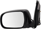 2 Piece Driver and Passenger Side Mirror Assembly Set Electric Adjustment Heated No Memory Black Compatible with 2004-2010 Toyota Sienna TO1320205 TO1321205