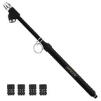 Tire Pressure Gauge Heavy Duty Air Pressure Tire Gauge, Straight-on Foot Dual Head Chucks, Frosted Black, 10-150PSI 100-1000KPa for Semi Truck Car RV Van (1)