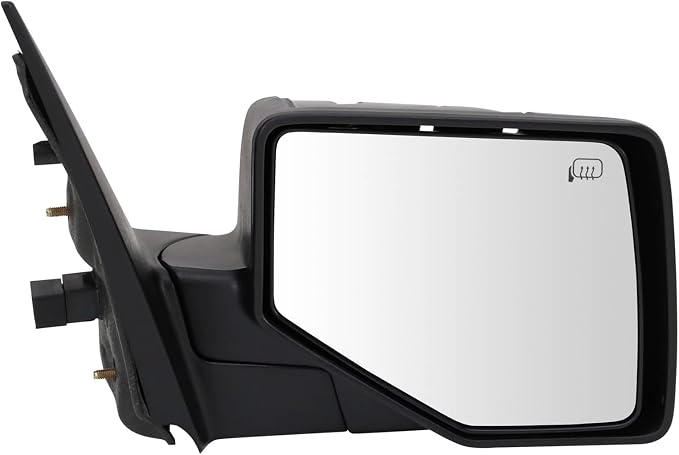 Passenger Side Power Heated Mirror Smooth Black Cover Compatible with 2006-2010 Ford Explorer 2007-2010 Explorer Sport Trac 2006-2010 Mercury Mountaineer FO1321284