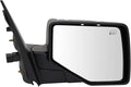 Passenger Side Power Heated Mirror Smooth Black Cover Compatible with 2006-2010 Ford Explorer 2007-2010 Explorer Sport Trac 2006-2010 Mercury Mountaineer FO1321284