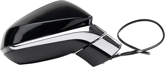Passenger Side Power Folding Heated Mirror Smooth Black Paint to Match Compatible with 2018-2021 Lexus NX300h LX1321166
