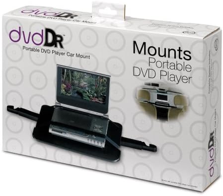Digital Innovations SecureMount Headrest DVD Player Vehicle Mount (7020000) | Headrest mount for portable DVD players, adjustable fit, quick install, stable rear seat viewing for travel and road trips