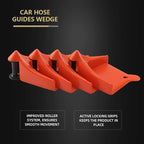 Car Hose Guide, 4pcs Automatic Plastic Hose Guides, Car Wheel Rolling System Tool, Preventing Stucking and Snagging Under Tires, for Car, Motorcycle and Truck Tires -HWPFC12-4