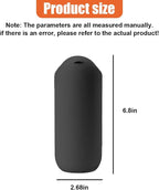Car Trash Can with Flip Lid, Mini Portable Silicone Auto Cup Holder Garbage Bin, Leakproof Vehicle Trash Storage, Universal Car Accessories for SUV Truck Van Home Office(Black)