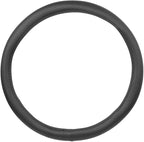 UltraSport Series Steering Wheel Cover-Synthetic Leather Perforated Design & Stitching, All Black Carbon Fiber