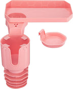 Cup Holder Tray for Car, Car Cup Holder Expander with 360°Rotation Tray, Large Cup Drink Holder Fit for Yeti/Hydro Flask, Detachable Food Tray Table, Pink Car Accessories