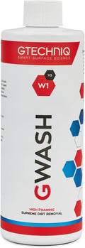 Car Shampoo. Auto W1 GWash Shampoo for Cars. Dirt and Stain Remover Car Cleaning Kit with Pink Grapefruit Fragrance. 100% Biodegradable Foam Cleaner, Wheel Cleaner and Screen Wash - 500ml | Advanced Car Care Solution, Enhances Protection and S...