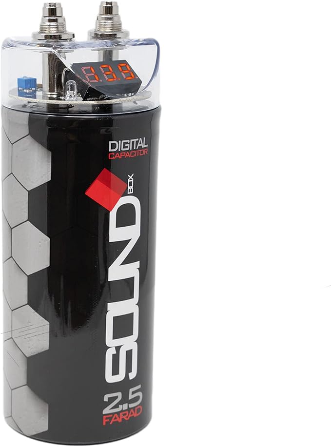 SCAP2D, 2.5 Farad Digital Capacitor for Car Audio - 2500 Watts