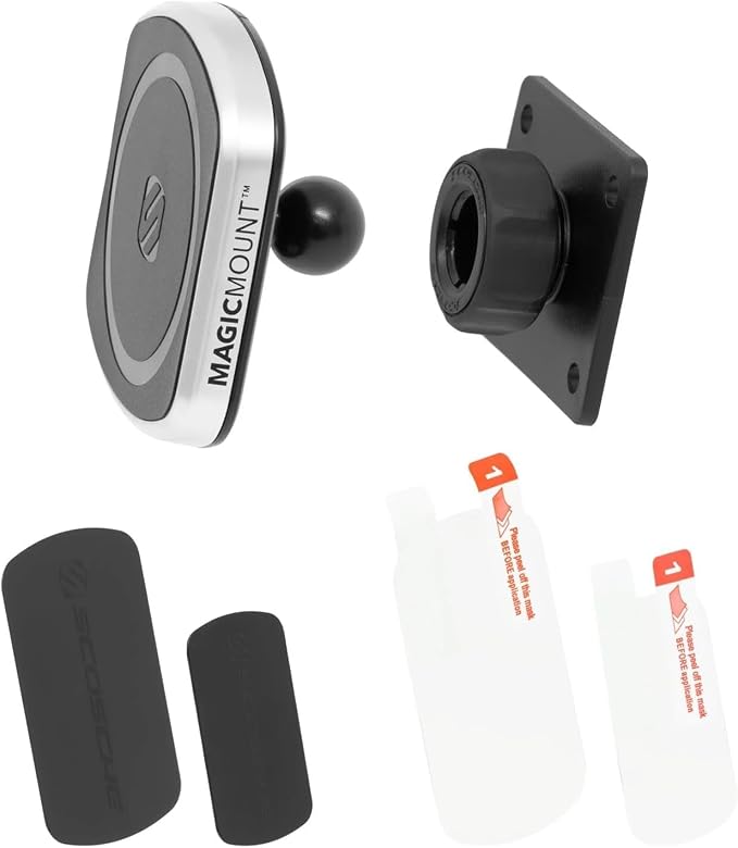 MagicMount Pro2 Magnetic Car Cell Phone Holder with AMPS Mounting Plate for /ProClip Vehicle Specific Mount Bases, Phone Stand Compatible with MagSafe, iPhone, Samsung